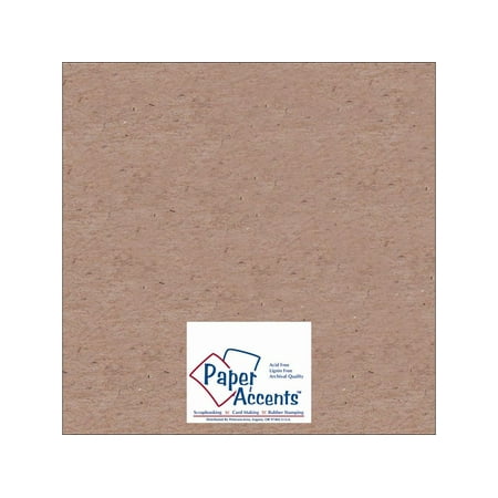 PA Paper Accents Chipboard 12x12 Light Weight 20pt Natural Kraft 25 Sheets