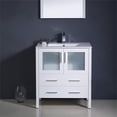 thumbnail image 4 of Fresca Torino 30" White Modern Bathroom Vanity with Integrated Sink, 4 of 6
