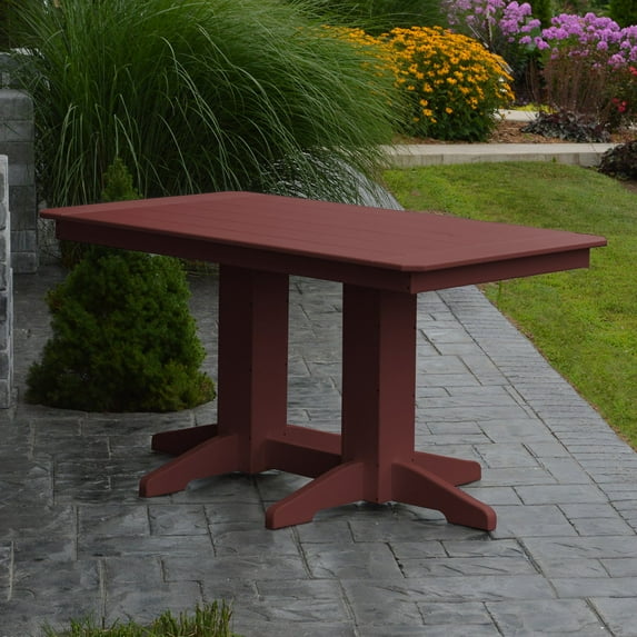 A & L Furniture Poly 60 x 33 in. Rectangle Outdoor Dining Table