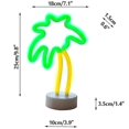 thumbnail image 2 of Palm Tree Led Neon Sign Night Light With Base Coconut Tree Marquee Night Lamp Table Light Best Gift, 2 of 5