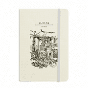 A Cute Alley in Dali of China Notebook Official Fabric Hard Cover Classic Journal Diary