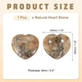 thumbnail image 2 of Uxcell Thumb Worry Stone for Anxiety, 1.6" Natural Heart Crystal Stone, Polished Gemstone Hand Carved Pocket Rock Anxiety Crystals for Women Stress Gifts Meditation, Brown Gray, 2 of 6