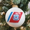 thumbnail image 5 of Christmas Tree Ornaments - 80mm / 3.25" Decorated Collectible Glass Balls from Christmas by Krebs - Handmade Hanging Holiday Decorations for Trees (Coast Guard Seal, Hymn-Shiny), 5 of 5
