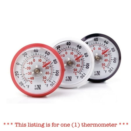 CDN Stick-Up Air Thermometer for Fridge/Freezer Shatterproof ONE Assorted Color