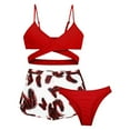 thumbnail image 1 of Hiiyo Maillot de Bain 3 Pcs pour Grandes Filles avec Short de Bain, 1 of 2
