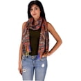 thumbnail image 2 of Peach Couture Womens Soft Fashion Artistic Digital Print Long Scarf Wrap Shawl, 2 of 4