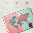 thumbnail image 6 of Elephant Stock Makeup Map Wall Art - Horizontal Canvas Wall Art - Living Room Wall Decor - Map Canvas - Blue And Pink Decor - 12" x 8", 6 of 8