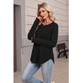 thumbnail image 5 of Ronuti Lightweight Sweatshirt for Women Fall Long Sleeve Shirts Fashion Casual Crew Neck Pullover Tops, 5 of 10