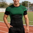 thumbnail image 2 of JAJAHO Mens Running Shirts Short Sleeve Workout Athletic Slim Fit Crewneck T Shirt Wicking Breathable Lightweight Sportswear Summer Tees Classic Tops, 2 of 4