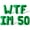 Green, variant on Letter Balloons - WTF IM 50 16" Inch Alphabet Letters Foil Mylar Balloon 50th Birthday Party Banner (Silver)