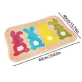 thumbnail image 3 of Easter Bunny Shaped Floor Mat, Soft Cozy Non-Slip Absorbent Mat, Low Profile Area Rug for Bedroom Porch Hallway Dorm Easter Home Decoration, 3 of 9