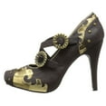 thumbnail image 2 of Ellie Shoes E-420-Steel  4" Heel Womens Steampunk Sandal. 7 / Brown, 2 of 8