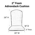 thumbnail image 3 of RSH Decor Outdoor Foam Adirondack Chair Seat Cushion, Cancun & White Stripe, 3 of 6