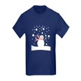 thumbnail image 1 of CafePress - Holiday Snowman Kids Dark T Shirt - Kids Dark T-Shirt, 1 of 1