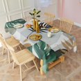 thumbnail image 3 of Green Boho Plant Pattern Rectangle Tablecloth 60"x102",Waterproof Polyester Rectangle Table Cloth, Wipeable Spillproof Polyester Tablecloth for Dining, Camping, Indoor and Outdoor, 3 of 6