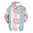 thumbnail image 3 of Pastel Hearts Stripes Stars Pattern Men's Women New Sweatshirt Hoodie Men's Plus Size Sweatshirt Hooded Sweatshirt 3d Printed Street Men's Cloth, 3 of 6