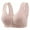Pink, variant on Women's Fixed Cup Front Buckle Underwear For The Elderly Plus Size Bra Without Underwire Thin Tank Top Bra Sports Bras for Women Yellow