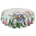 thumbnail image 5 of 60 Inch Round Lace Tablecloth Water Resistant Washable, Monarch Butterfly Aesthetic, 5 of 5
