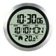 thumbnail image 3 of Reloj de pared digital para baño de 14,6 cm con ventosa, reloj de cocina, calendario mensual. Marco de aluminio, 3 of 9