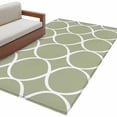 thumbnail image 2 of 3'x5' Area Rugs, Sage Green Abstract Indoor Outdoor Area Rug for Living Room Bedroom, Modern White Geometric Twisted Art Washable Bathroom Rugs Kitchen Floor Carpet Mats Home Decor Aesthetic, 2 of 8