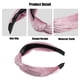thumbnail image 3 of Diadema de Terciopelo Anudadas Unique Bargains Rosa 1,2 Pulgadas Ancho, 3 of 7