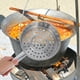 thumbnail image 4 of Colador de camarones fríos de gran agujero, cucharón ranurado de acero inoxidable, cuchara espumadera, colador de cocina, cucharón ranurado, colador de cocina, cucharón para cocinar, plateado, 4 of 7