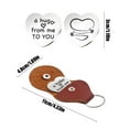 thumbnail image 3 of Todaioua Engraved I Love You Keychain - Home Car Office Key Chain, New Driver Gift Ideas, Birthday or Father's Day Gift Husband Dad Son Heart Pocket Hug B, 3 of 6