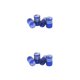 thumbnail image 2 of Riwesomey 4 piezas de tapas de válvula de neumático de coche, piezas de reparación de cubierta de aire de rueda de bandera colorida para Azul 2piezas, 2 of 6