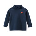 thumbnail image 2 of KYAIGUO 1-9Y Boys Girls Long Sleeve T-Shirt Top Tees Spring Super Soft Turtleneck Cotton T Shirts Fall Stretchy Layering Tee Bottoming Shirt for Toddler Baby Kids, 2 of 9