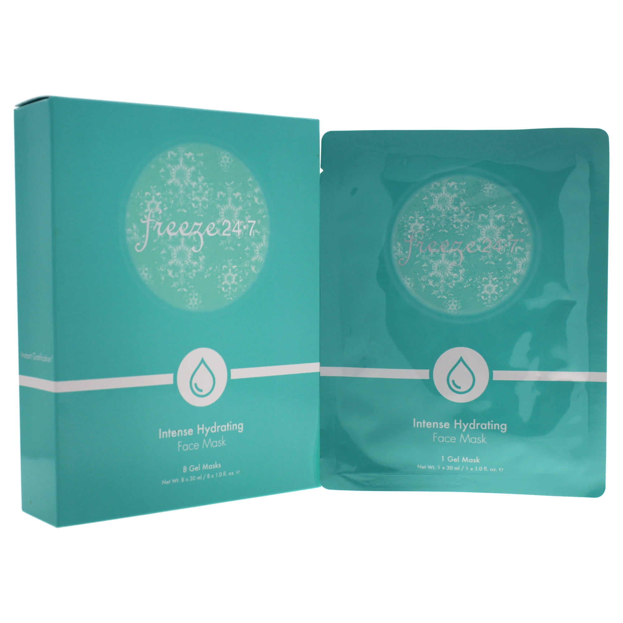 Freeze 24.7 Intense Hydrating Face Mask Gel Mask 8 x 1 oz