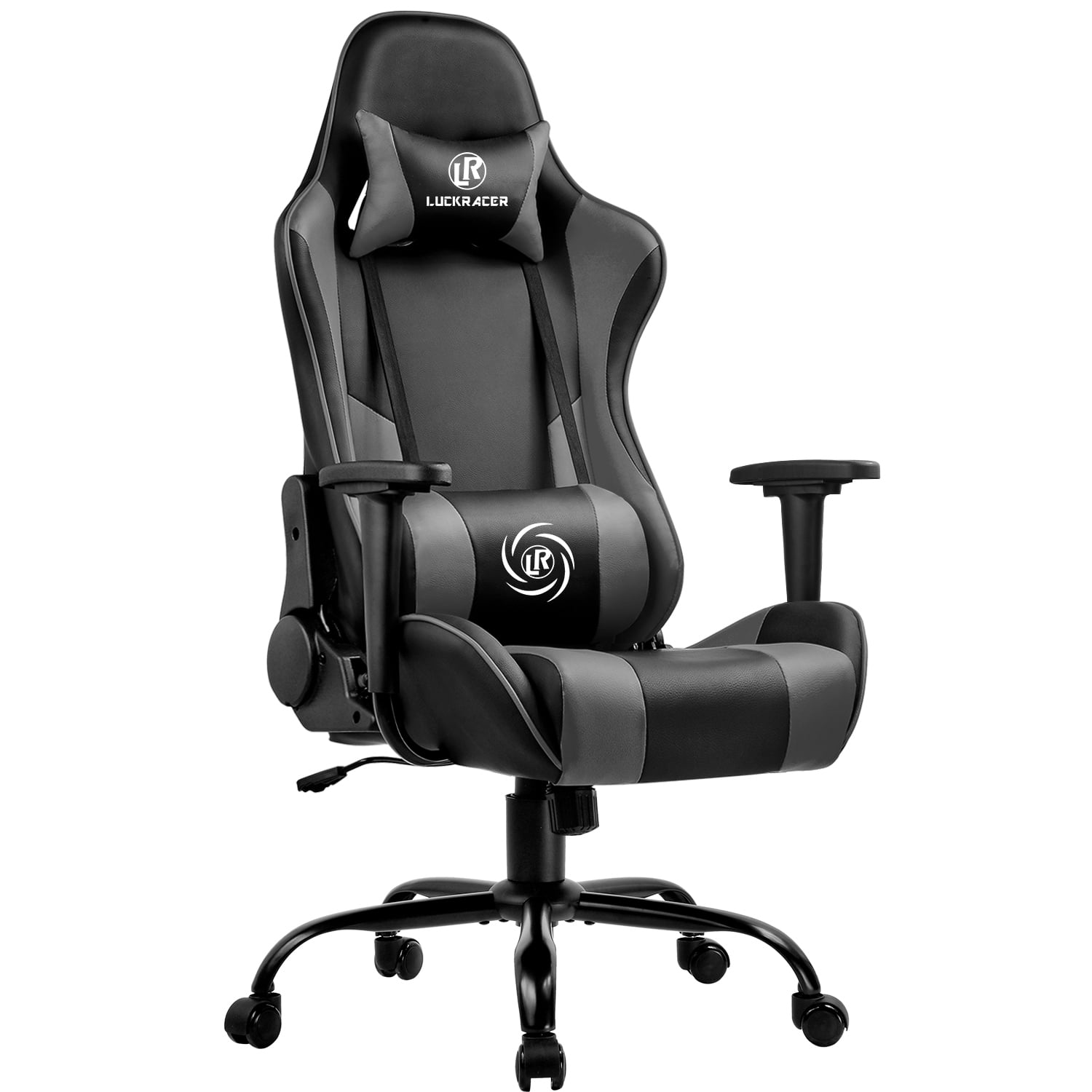 GTPOFFICE Gaming Chair With Massage Office Chair, Gray