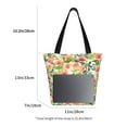 thumbnail image 3 of KLL Tote Bag for Women Fruits Peach1 Print Shopping Grocery Reusable Bags for Office School Shopping Travel, 3 of 6