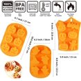 thumbnail image 2 of 3 piezas de moldes de Halloween antiadherente molde de calabaza de silicona de Halloween para cocina DIY molde de silicona para hornear JAMW Sencillez, 2 of 5