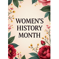 thumbnail image 4 of LUUFILx Women's History Month Floral Banner Photography Props Party Supplies Backdrop Background Decorations Event Celebration Wall Decor, 4 of 8