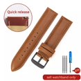 thumbnail image 3 of Correa de reloj DW de piel auténtica para hombre y mujer, de liberación rápida, duradera, de 14, 18, 20 y 22 mm, estilo antiguo y clásico de piel de vaca, 3 of 5