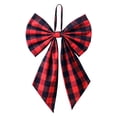 thumbnail image 2 of Christmas Tree Topper Red Bow Giant Bow Decor Large Decorative Ribbon Ornament for Holiday Wedding Party Room Backdrop Door Wall Christmas Decorations Indoor, 2 of 5