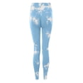 thumbnail image 7 of GEWSEY Tie Dye Lifting Leggings for Women Fitness Yoga Seamless Scrunch High Waisted Leggings (Light Blue, L), 7 of 7