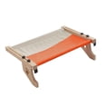 thumbnail image 2 of Hamaca resistente Asiento para cama Ahorro de espacio Soporta hasta 20 kg Estantes ajustables 15 cm Sin ventosa Gatos Ventana Percha para jugar Balcón naranja gris Fernando Hamaca para gatos, 2 of 8