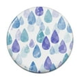 thumbnail image 1 of Watercolor Raindrops Pattern Pinback Button Pin, 1 of 4