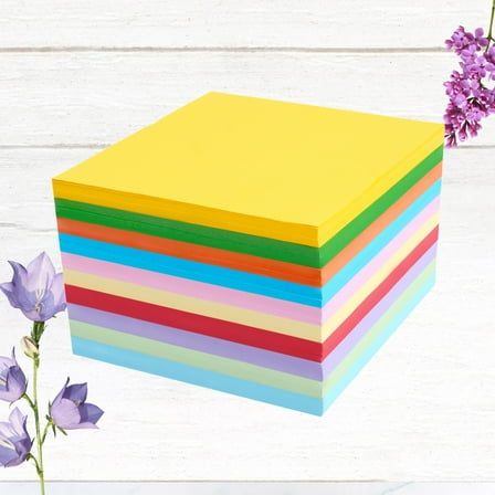 FRCOLOR 1000pcs Colored Cardstock Paper Assorted Color Paper Craft Project for Party Decoration