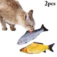 thumbnail image 1 of 2PCS Fish Cat Toy Interactive Simulated Realistic Plush Catnip Toy Cat Chew Toy, 1 of 10