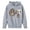 Grey, variant on Playtopia Youth Glitter Number 67 Pearl Bow Hooded Pullover 350g Polyester Long Sleeve Kangaroo Pocket Casual Sweatshirt 1PC Big Kids Sizes 100-160