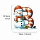 thumbnail image 1 of Custom Personalized Christmas Ornament with Snowman Santa Hat Design, Festive Holiday Tree Hanging Decoration for Family Gift Giving, Home Party Decoration, Memorial Keepsake, 1 of 2
