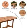 thumbnail image 4 of International Home Eucalyptus 7 Piece Wood Patio Dining Set, 4 of 13
