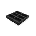 thumbnail image 2 of Polar Whale 2 Tea Bag Storage Deluxe Organizers Tray Drawer Bin Insert for Kitchen Home Office Condiments Packets Waterproof Washable Black Foam 6 Compartment 12.5 X 12.5 Inches, 2 of 8