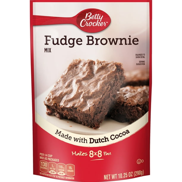 Betty Crocker Fudge Brownie Mix, 10.25 oz - Walmart.com - Walmart.com