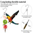 thumbnail image 4 of Fruit Fork Food Rack Birdcage Decor, Stainless Steel Birdcage Accessories, Metal Frame Birdcage Organizer, Modern Kitchen Decor, Foldable Birdcage Stand, 2-Tier Design, for Office Home Decor, 4 of 4