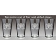 thumbnail image 2 of O'sullivan Irish Coat of Arms Lions Pint Glasses (Sand Etched), 2 of 2