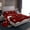 Black Red C, variant on Homewish Christmas Buffalo Twin Sheet Set, Cute Initial L Letter Teens Bedding, 3pcs