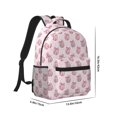 thumbnail image 2 of Yiaed Pink Disco Ball Print School Backpack College Backpack Daypacks for Students High School Spacious and Durable Daypack for Work and Travel-One Size, 2 of 6